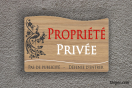 Plaque de maison personnalsiée - propriété privée | 1Signe by Pic Bois