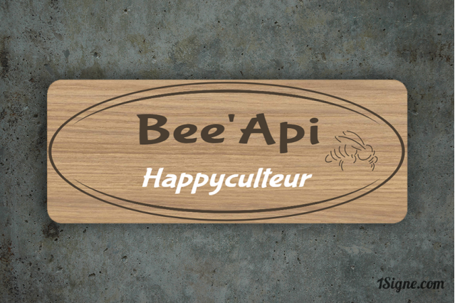 Enseigne personnalisée - Devanture - Happyculteur | 1Signe by Pic Bois