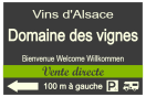 Pré-enseigne personnalisée - Vente directe vins | 1Signe by Pic Bois