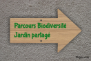 Panneau directionnel - Jardin partagé personnalisé | 1Signe by Pic Bois