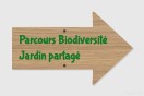 Panneau directionnel - Jardin partagé personnalisé | 1Signe by Pic Bois