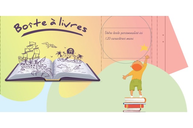 Boîte à livres - version murale personnalisable | Signe par Pic Bois