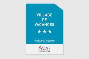 Panonceau de classement Villages de vacances | 1Signe by Pic Bois