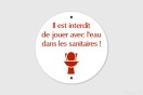 Panneau personnalisé Camping - Sanitaires - Interdiction | 1Signe by Pic Bois