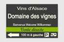 Pré-enseigne personnalisée - Vente directe vins | 1Signe by Pic Bois