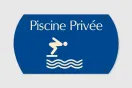 Panneau personnalisé Camping - Piscine Privée | 1Signe by Pic Bois