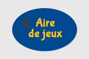 Panneau Aire de jeux - Accueil | Signe par Pic Bois