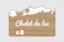 Plaque de maison - Chalet du lac à personnaliser | 1Signe