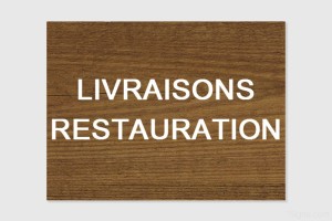 Plaque d'information - Livraisons à personnaliser | 1Signe by Pic Bois