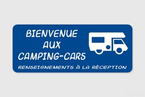 Panneau personnalisé Camping - Bienvenue - Camping-Car| 1Signe by Pic Bois