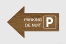 Panneau directionnel - Parking de nuit personnalisée | 1Signe by Pic Bois