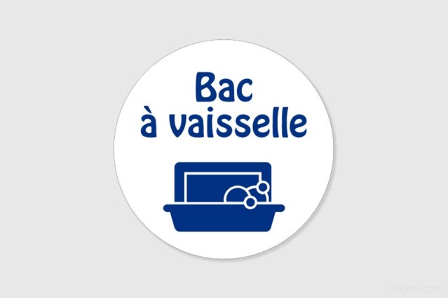 Panneau personnalisé Camping - Sanitaires - Bac à vaisselle | 1Signe by Pic Bois