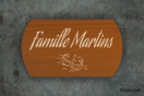 Plaque de maison personnalisée - Famille Martin | 1Signe by Pic Bois