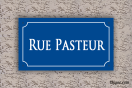 Plaque de rue personnalisée - Rue Pasteur personnalisée | 1Signe by Pic Bois