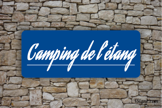 Enseigne personnalisée Devanture - Camping| 1Signe by Pic Bois