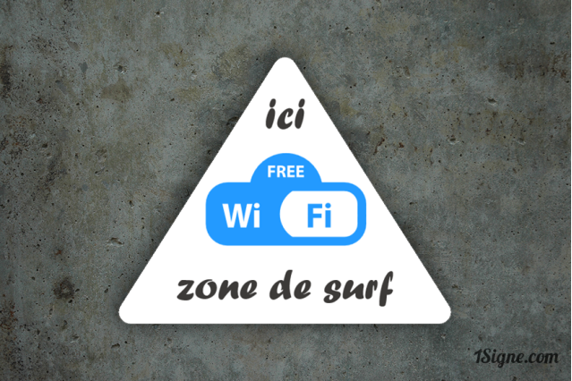 Panneau personnalisé Camping - Panneau Zone Wifi | 1Signe by Pic Bois