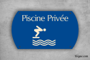 Panneau personnalisé Camping - Piscine Privée | 1Signe by Pic Bois