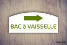 Panneau Camping - Sanitaires - Bac à vaisselle | 1Signe by Pic Bois