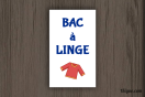 Panneau personnalisable Camping - Sanitaires - Bac à Linge | 1Signe by Pic Bois