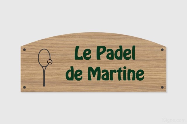 Enseigne - Devanture - Padel à personnaliser | 1Signe by Pic Bois