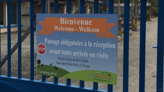 Panneau Accueil & Réception Camping